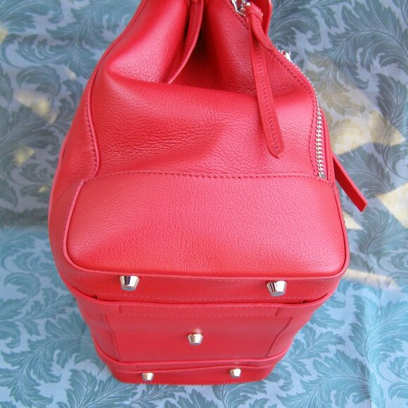 $3500 STUNNING RALPH LAUREN RICKY 40 LARGE CALFSKIN SATCHEL RED BAG - Picture 8 of 16